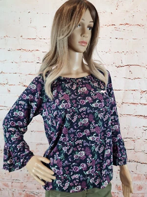 Kangaroos Mädchen Langarmshirt Trompetenshirt T-Shirt Navy Größe 128/134-176/182