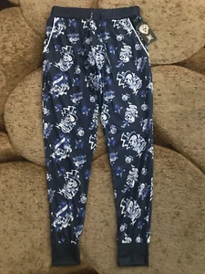 Ed Hardy Jogger Lounge Pants Mens Size Medium Tattooo Skull Print Blue NWT $89- - Picture 1 of 6
