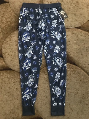 Pantalones de salón Ed Hardy Jogger para hombre talla mediana tatuaje estampado de calavera azul nuevos con etiquetas $89- Foto 1 de 4