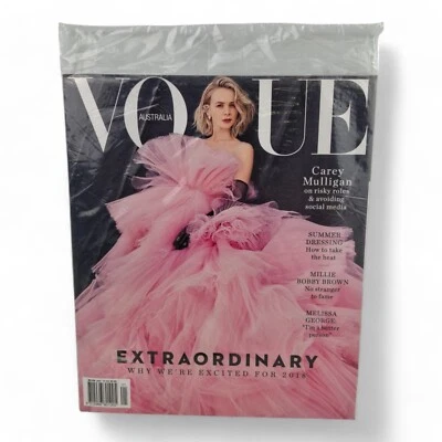 Vogue Australia Magazine January 2018 Carey Mulligan Cover - Image 1 of 4