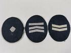 Deutschland nach 1945, Polizei 3 Stck Dienstgradabzeichen auf blau