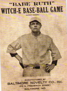 Babe Ruth Witch-E Base-Ball Gioco Ristampa Carta Novità - Foto 1 di 4