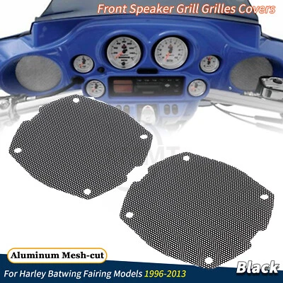 Mesh Front Fairing Speaker Grill Grilles Covers For Harley Electra Street Glide - Изображение 1 из 4