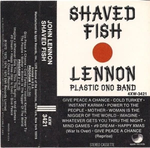 John Lennon / Plastic Ono Band Shaved Fish Cassette Classic Rock Give Peace - Picture 1 of 1
