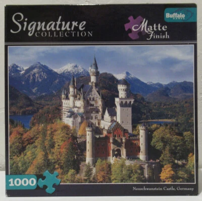 Buffalo Games Neuschwantstein Castle 1000 piece puzzle - VG condition - Image 1 of 4
