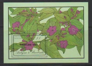 BARBUDA 1986 FLOWERS ANTIGUA STAMPS OVERPRINTED BARBUDA MAIL MNH - ANT1024 - Picture 1 of 1