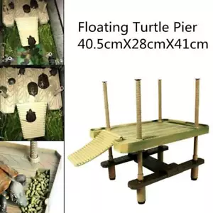 Großer Aquarium Schildkröten Plattform Wasserschildkröte Terrasse Insel Pier - Bild 1 von 7