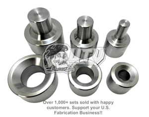  Dimple Die Set 3 Piece Set 1/2" 3/4" 1" metal fabrication tools hole flares - Picture 1 of 5