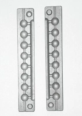 Molde de munición de plomo redondo 8 10 12 14 mm bola pellet buckshot moldes de honda