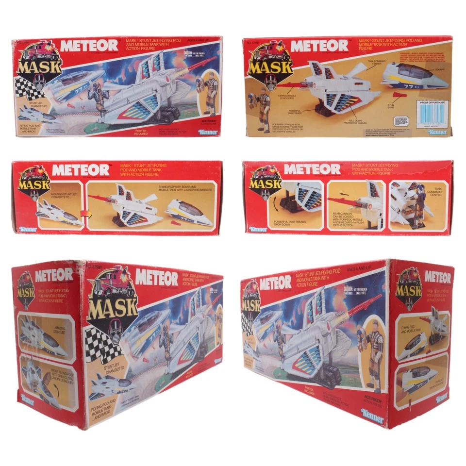 Kenner M.A.S.K. MASCHERA Meteor Ace Riker US Box sigillato / MISB - Immagine 1 di 1