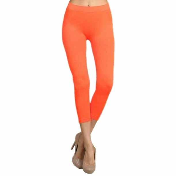 NUEVO CON ETIQUETAS Lands End Mujer Tiro Medio Pierna Ajustada Capri Jeggings Talla 12T 32/33W $55 5E067 Foto 1 de 1