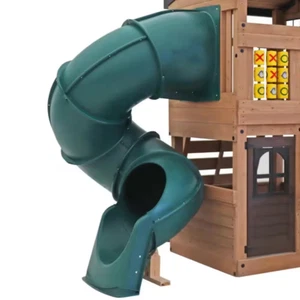 Swing-n-slide Playsets 5 ft. Decks Outdoor Playground Green Durable Tube Slide - Picture 1 of 3