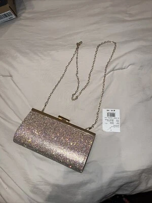 Bolso de Mano David’s Bridal Champagne Crystal’s con Correa Foto 1 de 3