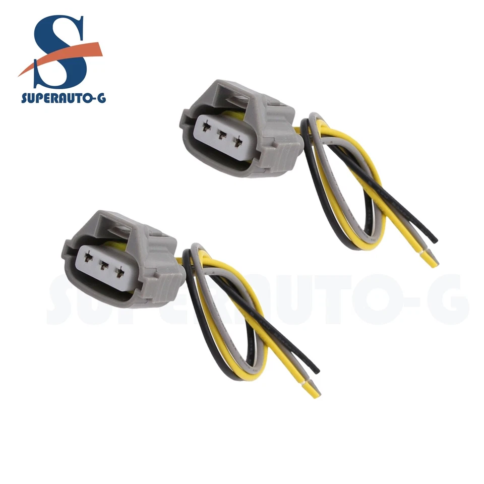 Conector de cableado de señal de giro delantero 2 piezas enchufe coleta para Toyota Sequoia Tundra Foto 1 de 4
