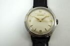 MOVADO STAINLESS STEEL VINTAGE SPORTS WATCH MINTY UNPOLISHED CASE C. 1950'S