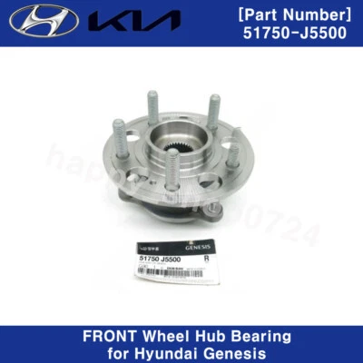 Genuine 51750J5500 Front Wheel Hub Bearing for Hyundai Genesis G70 Stinger 17-22 - Image 1 of 3