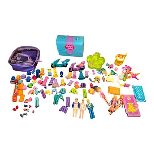 Polly Pocket Doll Mixed Lot Clothes 100+ Dress Up Pants Shirt Am mini Vtg & New - Picture 1 of 13