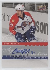 2008-09 Upper Deck Signature Sensations Series 1 Cory Murphy #SS-CM Auto