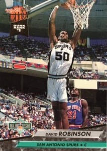 DAVID ROBINSON-C-SAN ANTONIO SPURS-1993 FLEER ULTRA #201-DUNK RANK #1 - Picture 1 of 2
