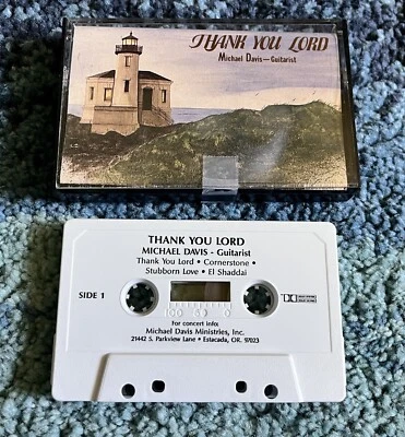 Michael Davis~Thank You Lord~Christian Gospel~Xian~Jesus~Cassette~QUICK SHIPPING - Image 1 of 2