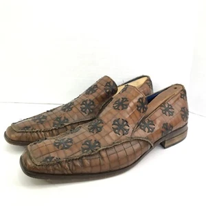 Scarpe da uomo Mark Nason Rock Lives in pelle mocassini stile cross design tg. 11 - Foto 1 di 13