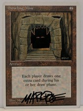MTG Magic Signed (Mark Poole) Artist Proof Howling Mine - 4th Edition