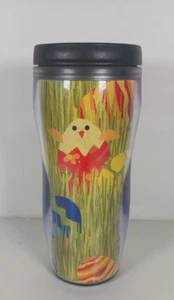 Taza de viaje Starbucks primavera 2008 Easter Chicks Bunny niños 8 oz tapa nueva con etiquetas - Imagen 1 de 7