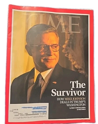Time Magazine August 14 2025  Survivor Mike Johnson Trump Speaker Wall Street  - Image 1 of 2