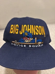 Rare Vintage Big Johnson SnapBack Trucker Hat Police Squad - Picture 1 of 14