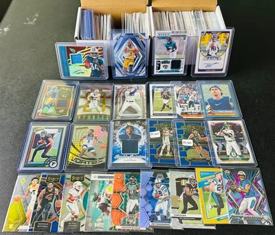 HUGE Sports CARD LOT! Jersey AUTO RC SP PRIZM Michael Jordan, Tom Brady, LeBron! - Image 1 of 4