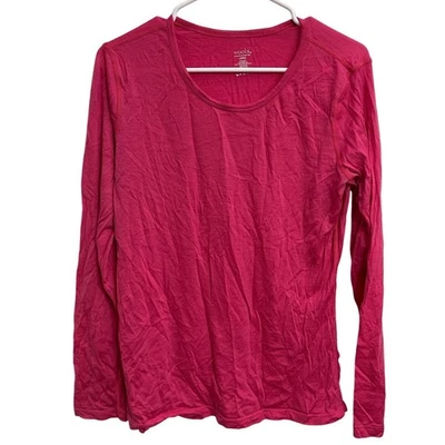 Woolx Merino Wool Base Layer Long Sleeve Top Pink Women's Thermal Lightweight - Image 1 of 4