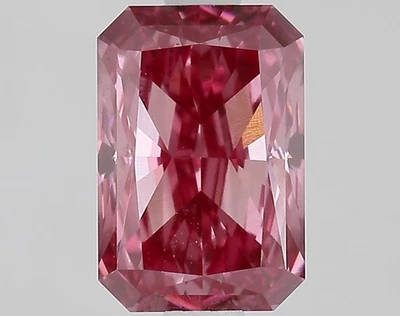 1.51 Ct Fancy Vivid Pink Color VS1 RADIANT IGI Certified Lab Grown CVD Diamond - Image 1 of 4