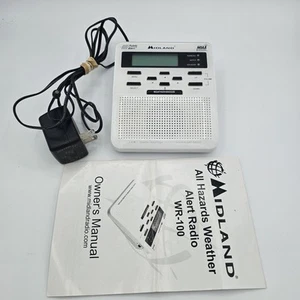 Midland ALLE GEFAHREN NOAA ÖFFENTLICHE ALARM WETTER DIGITALRADIO WR-100 MIT NETZTEIL - Bild 1 von 4