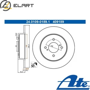 2x BRAKE DISC 24.0109-0189.1 FOR SUZUKI SWIFTIV M16A 1.6L K12B 1.2L 4cyl - Picture 1 of 6