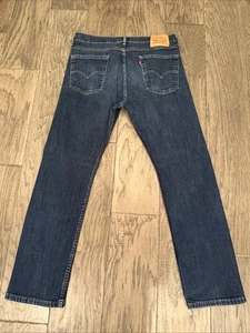 Mens Levi’s 513 Denim Jeans-Blue Pre-Washed, Size 34”x30” PO-Excellent - Picture 1 of 9