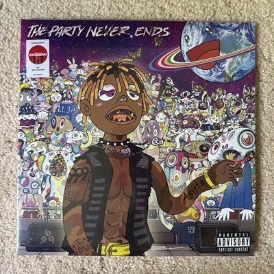 Juice Wrld - The Party Never Ends. Target Blue Vinyl 2 LP Record NEW Sealed - Image 1 of 2