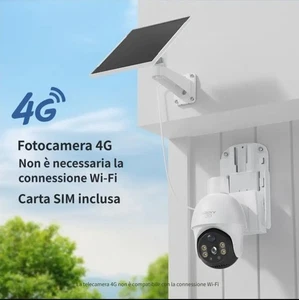 XIAOVV 4G LTE, 2k UltraHd, Telecamera Con *SIM INTEGRATA,e Pannello Solare - Foto 1 di 22