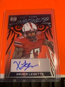 2023 PRO SET XAVIER LEGETTE PURE INSTINCTS AUTOGRAPH 3/15 - Picture 1 of 1