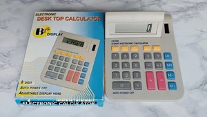 Vintage 1980s 1990s Desktop Calculator Big Button ** BOXED NEW & UNUSED - Picture 1 of 14