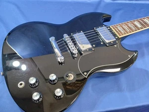 Blitz by Aria ProII SG BSG-61 E-Gitarre schwarz gebraucht Versand aus Japan - Bild 1 von 12