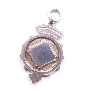 Antik 1937 Anhänger Medaille für Albert Kette 925 Sterling Silber Bendall Brothers - Bild 1 von 6