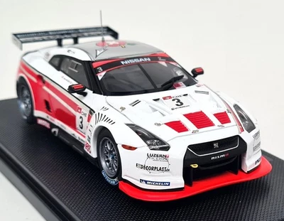 Ebbro 1/43 Nissan GT-R R35 GT1 2010 Swiss Racing Team #3 Diecast Scale Model Car - Image 1 of 4