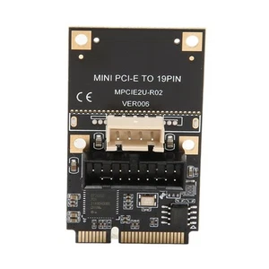 Neu Mini PCIE Zu USB3.2 GEN1 Front 19Pin Expansion Card 5Gbps USB Hot Swap Expa - Bild 1 von 22