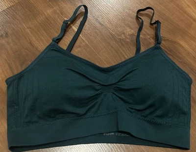 Coobie Cami T 恤文胸 9012 Bralette 绿色可调肩带全新均码 — 第 1/3 张图片