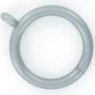 100 X Curtain Rod Rings Grey Plastic Int. Dia. 35mm For Poles To 30mm Dia Ones