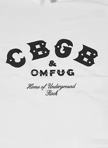 CBGB: Home Of Underground Rock - Camiseta Oficial - OMFUG, punk EE. UU. - Imagen 1 de 2