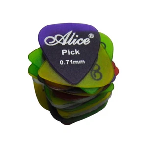 Menge 100 Stck. Alice 0,71 mm Medium Gitarren-Plektren Gitarrenplektren Matt Polyester AP-I - Bild 1 von 4