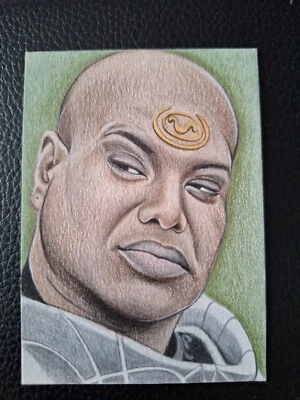 ORIGINAL ACEO sketch card STARGATE SG1 Teal 'c  - Image 1 of 2