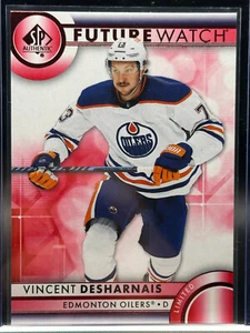 2023-24 Upper Deck SP Auténtico Vincent Desharnais Rojo Limitado #133 Engrasadores RC - Imagen 1 de 2