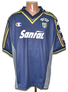 CAMISETA DE FUTBOL DE VISITANTE FIRMADA 2001/2002 PARMA ITALIA CAMPEÓN XL - Imagen 1 de 7
